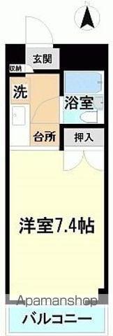 ヴィラフローレンス(1K/3階)の間取り写真