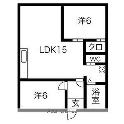 パールハイツ(3LDK/2階)の間取り写真