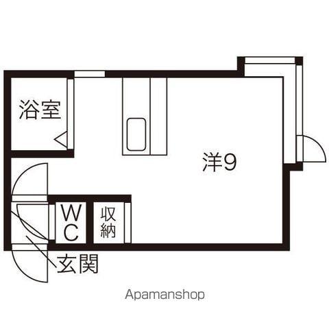 AMS文京台南町19B(ワンルーム/1階)の間取り写真