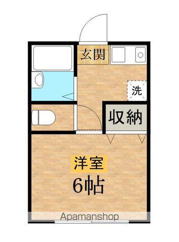 KJハイツ暁(ワンルーム/1階)の間取り写真