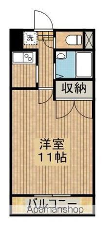 新町橋レジデンス(1K/2階)の間取り写真
