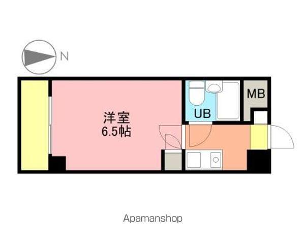 ホーユウコンフォルト愛宕大橋(1K/6階)の間取り写真