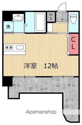 ソラーレ広島(ワンルーム/6階)の間取り写真