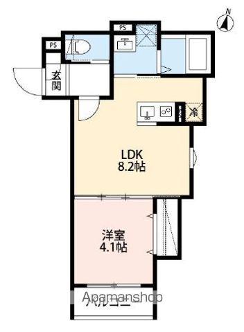 RH CHIBA(1LDK/1階)の間取り写真