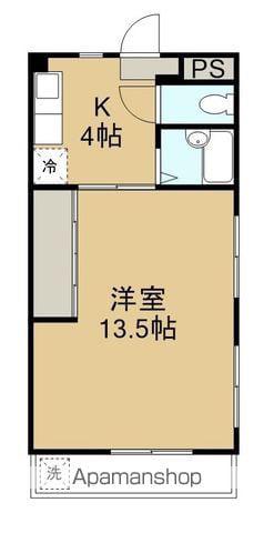 伸晃マンション壱番館(1K/2階)の間取り写真