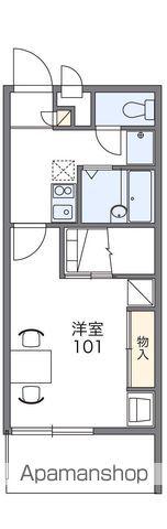 レオパレス猪子石(1K/2階)の間取り写真