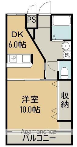 セリシール三条(1DK/3階)の間取り写真