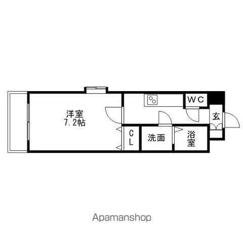 クレシェール大須(1K/7階)の間取り写真