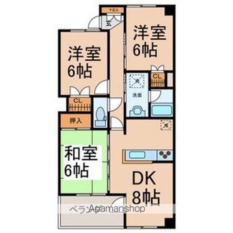 SEJOUR728(3DK/3階)の間取り写真