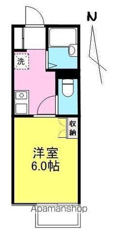 アルコバレーノ(1K/1階)の間取り写真