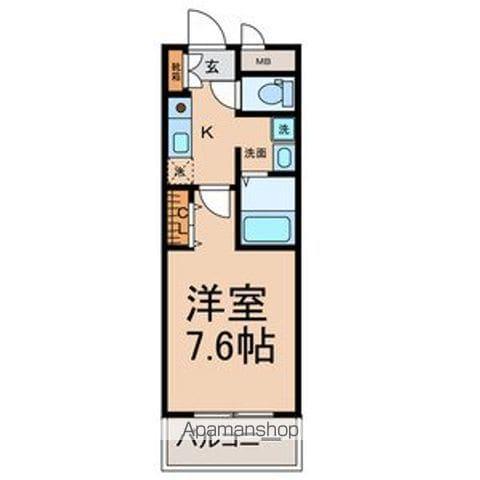 コートデリヴィエール上飯田(1K/4階)の間取り写真