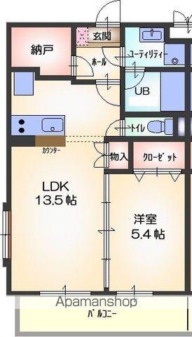 VIVACE(1SLDK/3階)の間取り写真