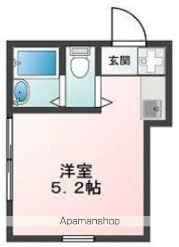 GLANZCUBE 四谷三栄町(ワンルーム/3階)の間取り写真
