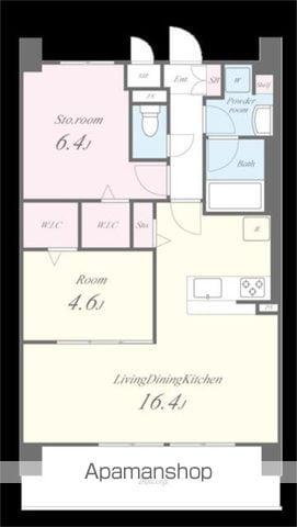 フェンテイーストII(1SLDK/7階)の間取り写真