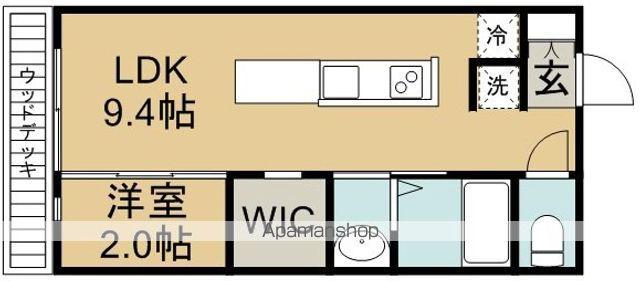 コンフエルサ(1LDK/1階)の間取り写真