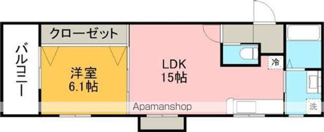 アルテミス帯山(1LDK/2階)の間取り写真