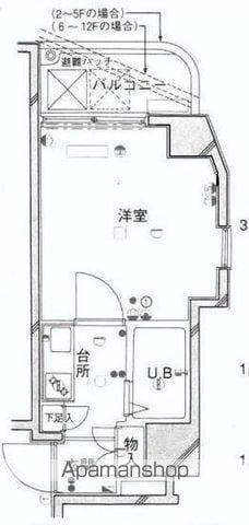ダイホープラザ千駄木(1K/5階)の間取り写真