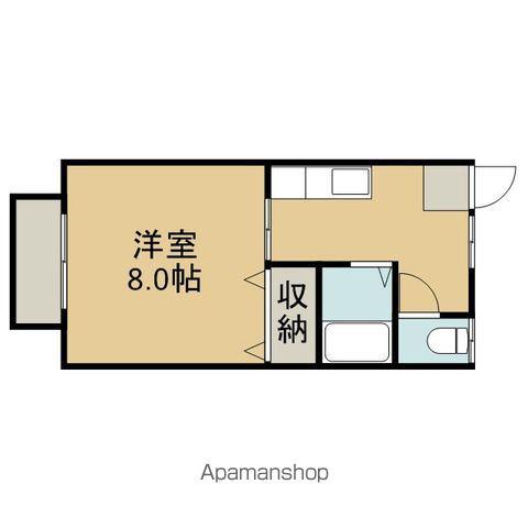フレンド(1K/2階)の間取り写真