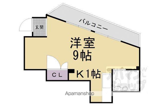 CHATEAU KAZUKI(ワンルーム/3階)の間取り写真