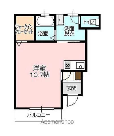 ライフメント中町(1K/1階)の間取り写真