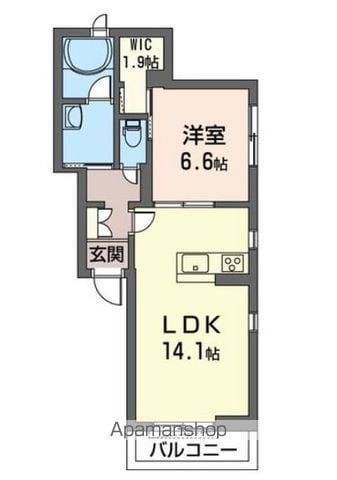 COMFARM Ⅰ(1LDK/2階)の間取り写真
