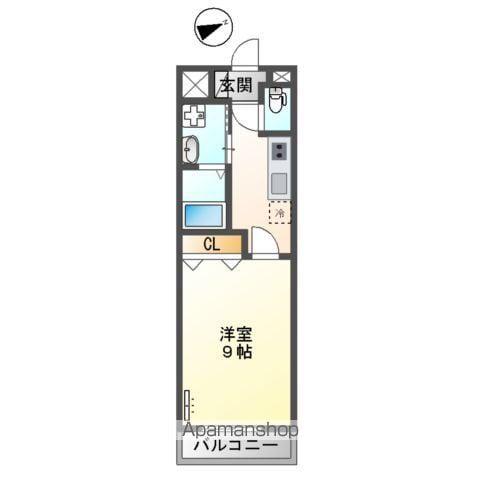 クオリティパレス(1K/3階)の間取り写真