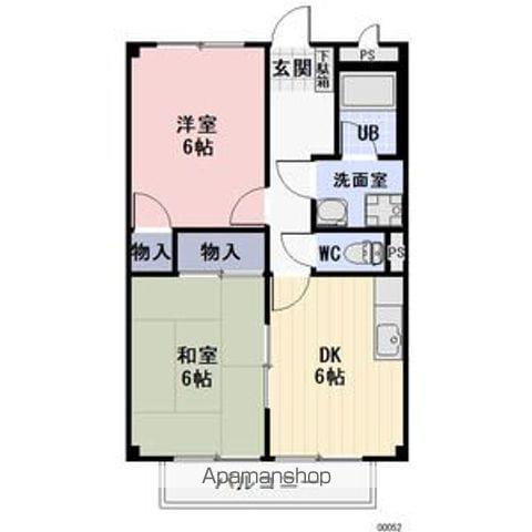 SURPLUS TWO SUZUKI(2DK/2階)の間取り写真