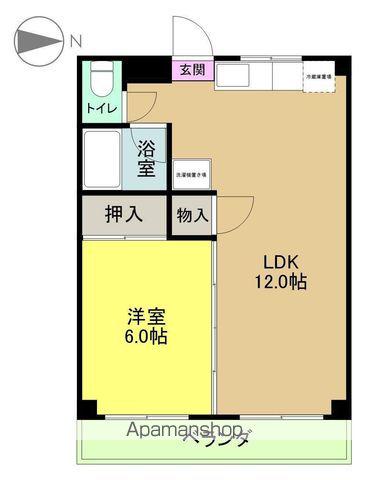 おはようビル(1LDK/3階)の間取り写真