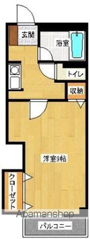 コメジビル(1K/2階)の間取り写真
