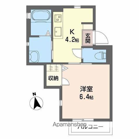 カサ サンボンギ(1K/2階)の間取り写真