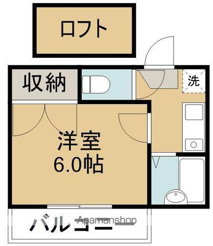 パレス東仙台3(1K/2階)の間取り写真