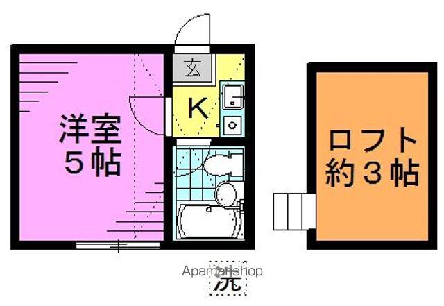 レオパレス新高円寺第一(1K/1階)の間取り写真