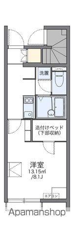 レオネクストHIGHWOODⅡ(1K/1階)の間取り写真