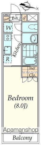 ビラローレル(1K/1階)の間取り写真