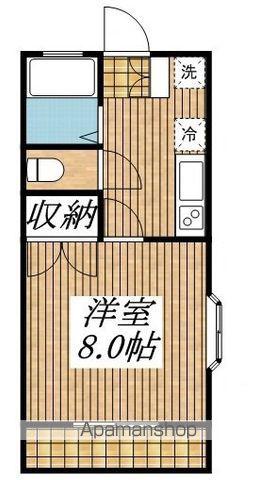ガーデンシティK(1K/1階)の間取り写真