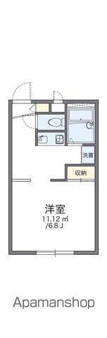 レオパレスハーモニー高川原(1K/1階)の間取り写真