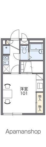レオパレスレイクヒル(1K/2階)の間取り写真