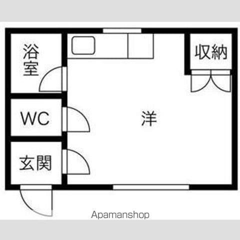 バードグレイス(ワンルーム/2階)の間取り写真