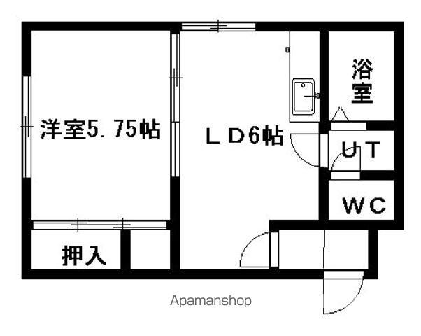 ステージノア(1DK/3階)の間取り写真