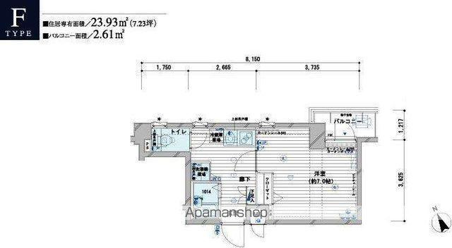 メインステージ野方駅前(1K/5階)の間取り写真