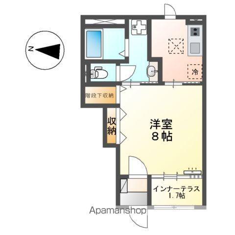 EUPHORIA(1K/1階)の間取り写真