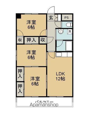 アマデトワール 1.2(3LDK/3階)の間取り写真