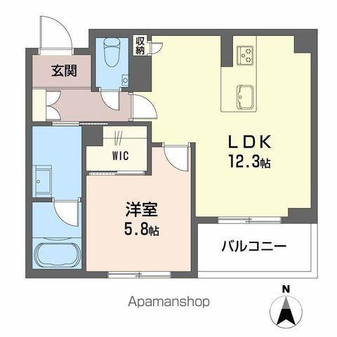 リラフォート 船塚(1LDK/2階)の間取り写真