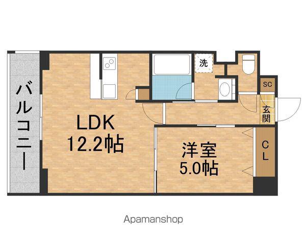 ESTAGEOSEKIME TAKADONO(1LDK/1階)の間取り写真