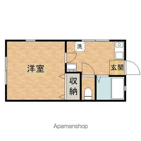 DOME TAMA J棟 ドーム多摩J(1DK/1階)の間取り写真