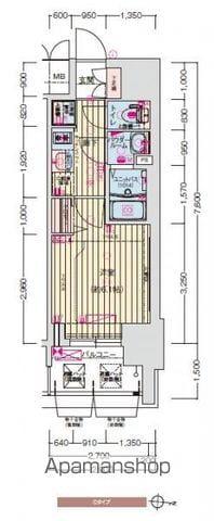 プレサンス丸の内アドブル(1K/14階)の間取り写真