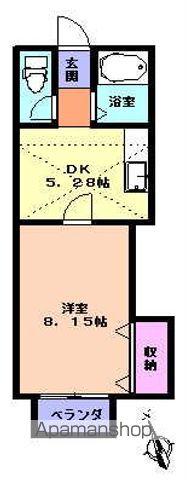 OSインターサイト(1DK/2階)の間取り写真