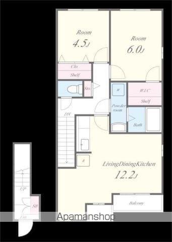 リベルテII(2LDK/2階)の間取り写真