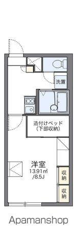 レオパレスアークスENIWA(1K/2階)の間取り写真