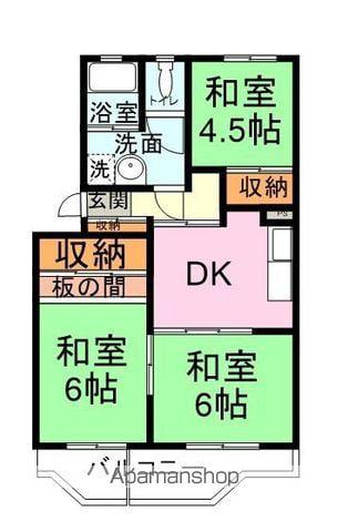 クリーンハイツ(3DK/2階)の間取り写真